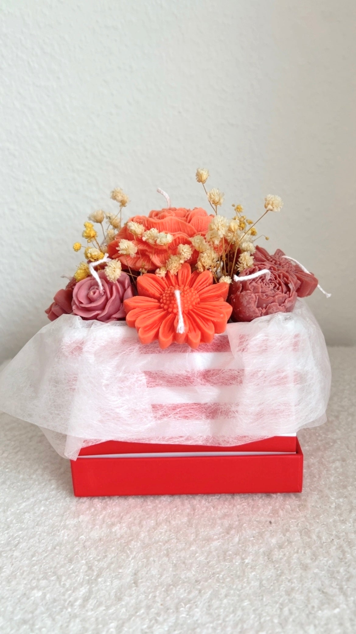 „Love-Peace“  Kerzenstrauß Limited Edition - Handgegossen