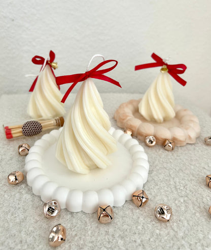 TANNENBAUM Kerze | Weihnachtsdeko | Weihnachtsbaum Kerze | Wellen Kerze | Geschenkidee Weihnachten