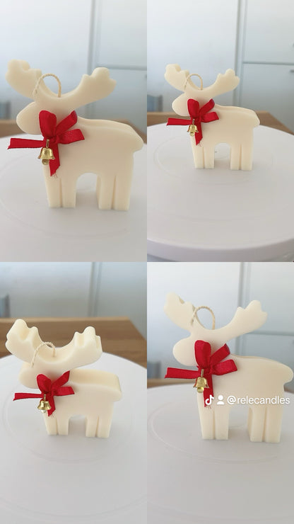 RENTIER KERZE | Elchkerze | weihnachtliche Dekoration | Kerzen Geschenk | handgegossen | Weihnachtsdeko | Winter Kerze | Handmade