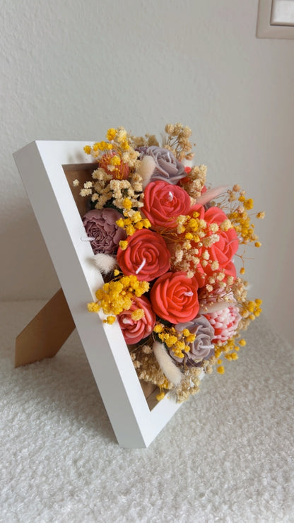 Bilderrahmen mit Kerzen 16x21cm - Personalisiert