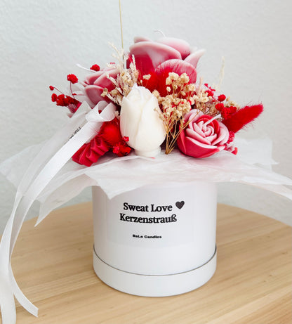 Sweat Love - Kerzenstrauß Limited Edition - Handgegossen