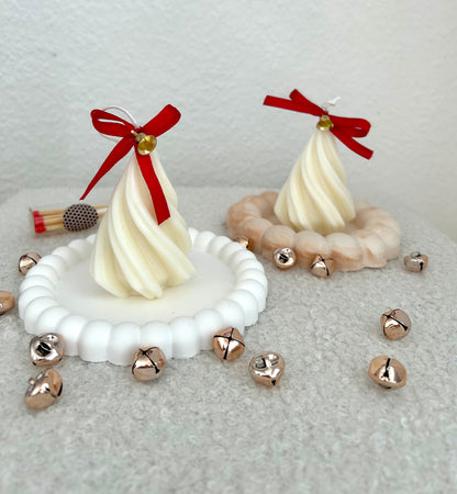 TANNENBAUM Kerze | Weihnachtsdeko | Weihnachtsbaum Kerze | Wellen Kerze | Geschenkidee Weihnachten
