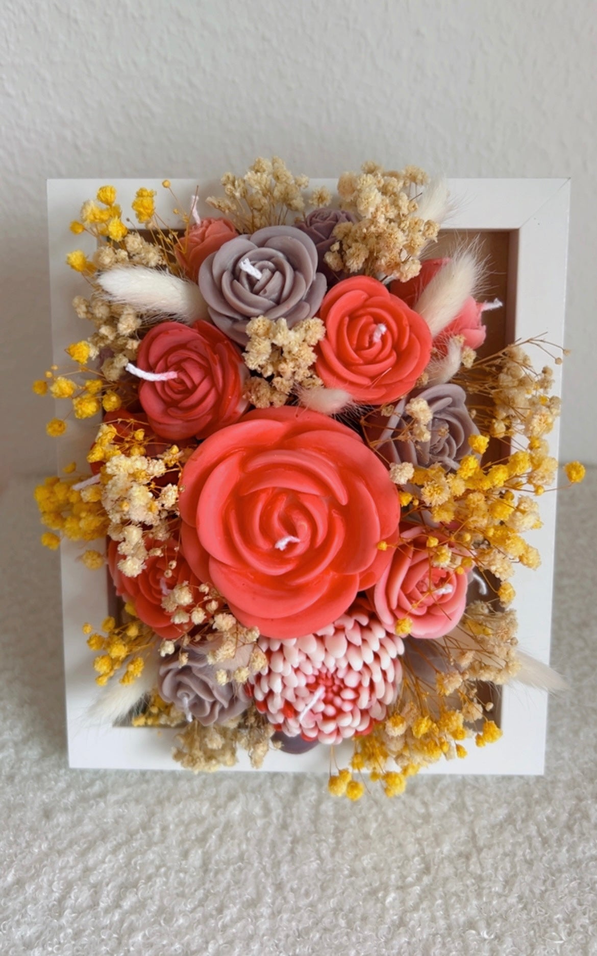 Bilderrahmen mit Kerzen 16x21cm - Personalisiert