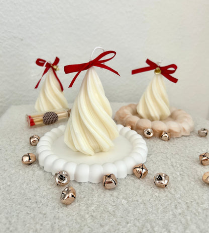 TANNENBAUM Kerze | Weihnachtsdeko | Weihnachtsbaum Kerze | Wellen Kerze | Geschenkidee Weihnachten