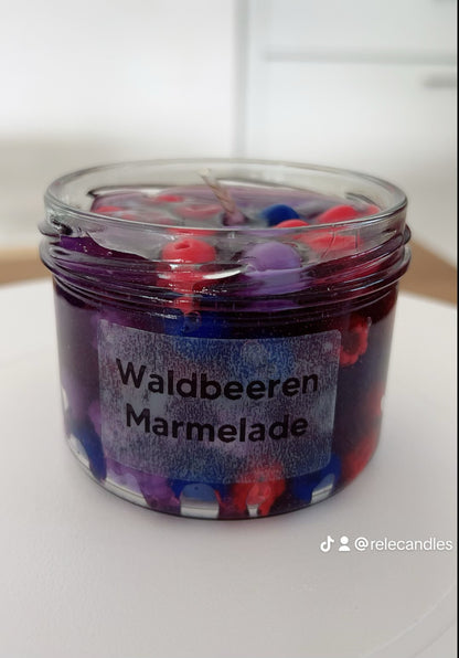 Waldbeeren Marmelade Kerze