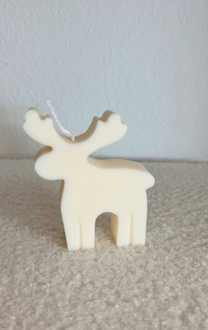 Rentier-Kerze handgemacht - Weihnachtsdeko Deutschland