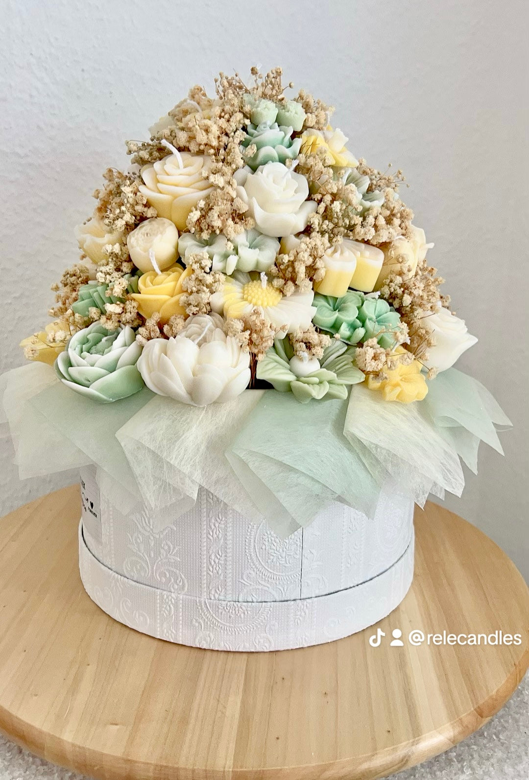 XL Luana Kerzen Blumenstrauß