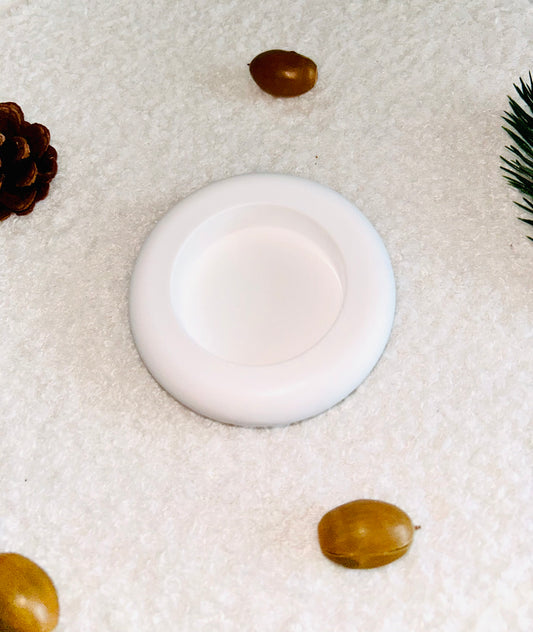 Runde Kerzenhalter aus Gießpulver