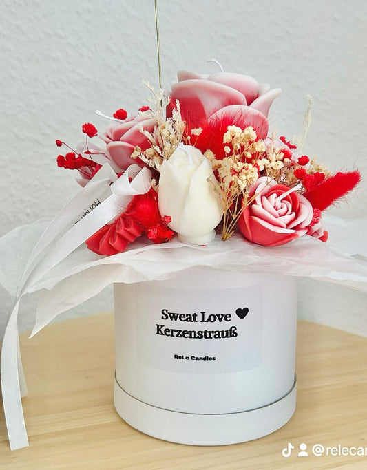 Sweat Love - Kerzenstrauß Limited Edition - Handgegossen