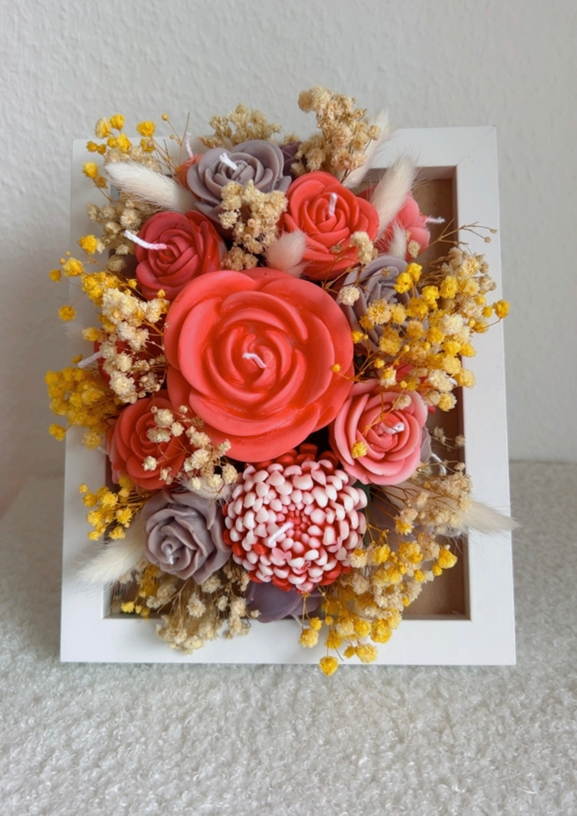 Bilderrahmen mit Kerzen 16x21cm - Personalisiert