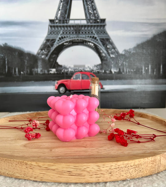 Heart Bubble Candle I Herz Bubble Kerze I Bubble Candle I handmade I Geschenk