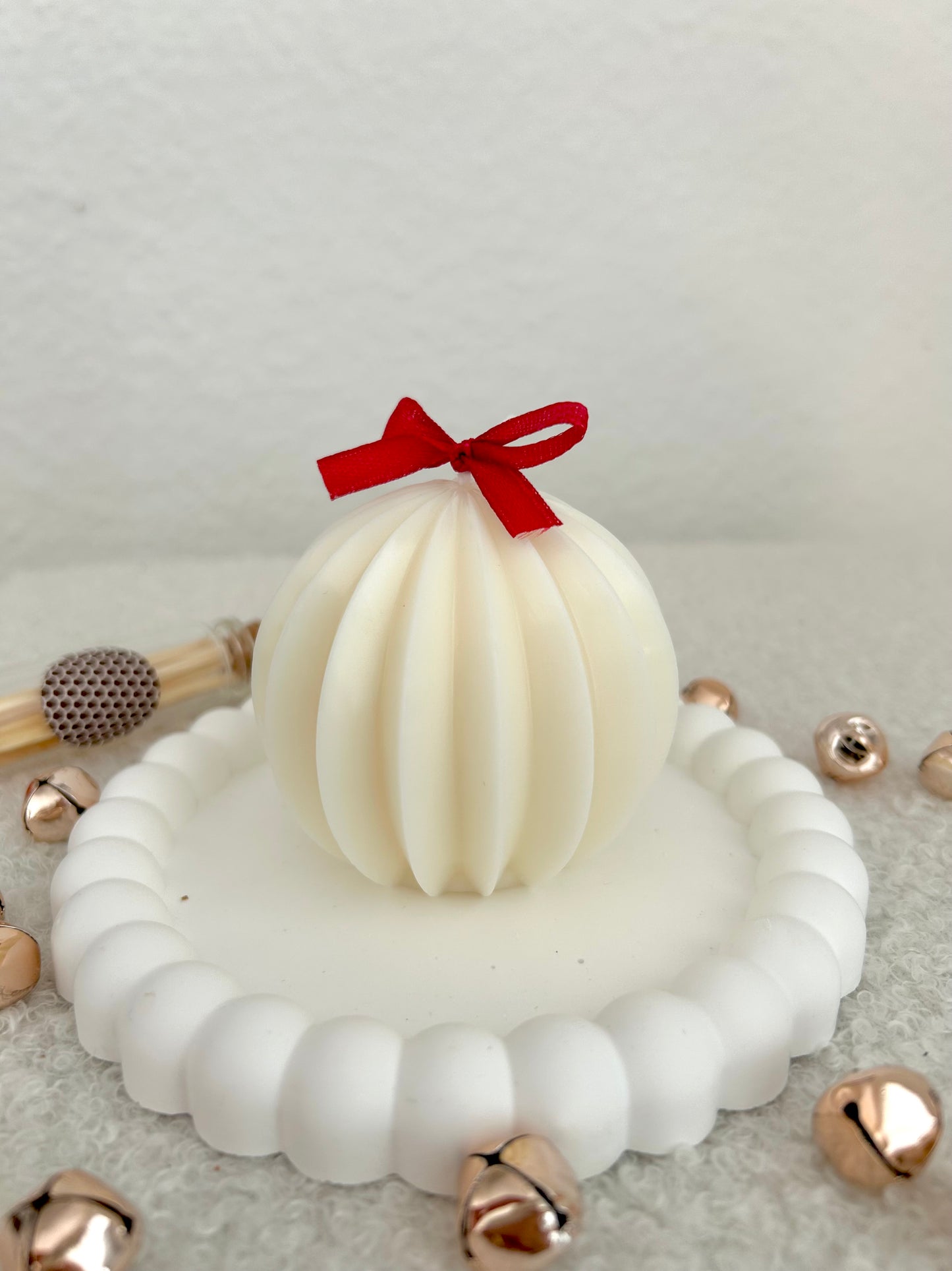 WEIHNACHTSKUGEL Kerze | Weihnachtsdeko | Geschenkidee Weihnachten | Adventskerze | Weihnachtskerze