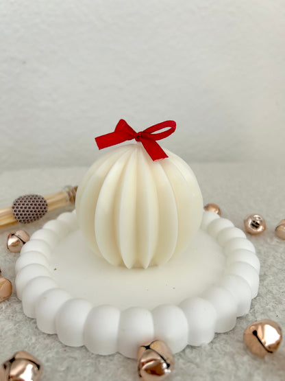 WEIHNACHTSKUGEL Kerze | Weihnachtsdeko | Geschenkidee Weihnachten | Adventskerze | Weihnachtskerze