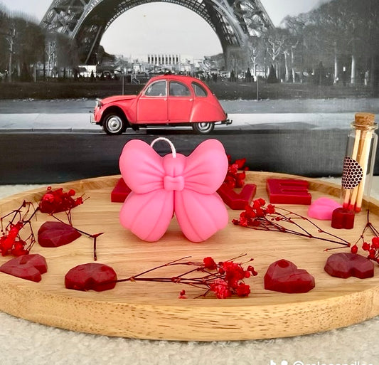 Schleifen Kerze I Schleife I Ribbon I Candle I handgemacht