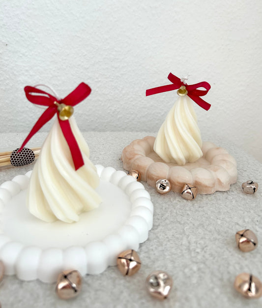 TANNENBAUM Kerze | Weihnachtsdeko | Weihnachtsbaum Kerze | Wellen Kerze | Geschenkidee Weihnachten