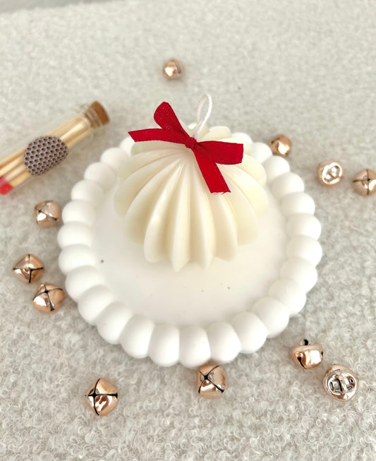 WEIHNACHTSKUGEL Kerze | Weihnachtsdeko | Geschenkidee Weihnachten | Adventskerze | Weihnachtskerze