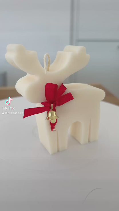 RENTIER KERZE | Elchkerze | weihnachtliche Dekoration | Kerzen Geschenk | handgegossen | Weihnachtsdeko | Winter Kerze | Handmade